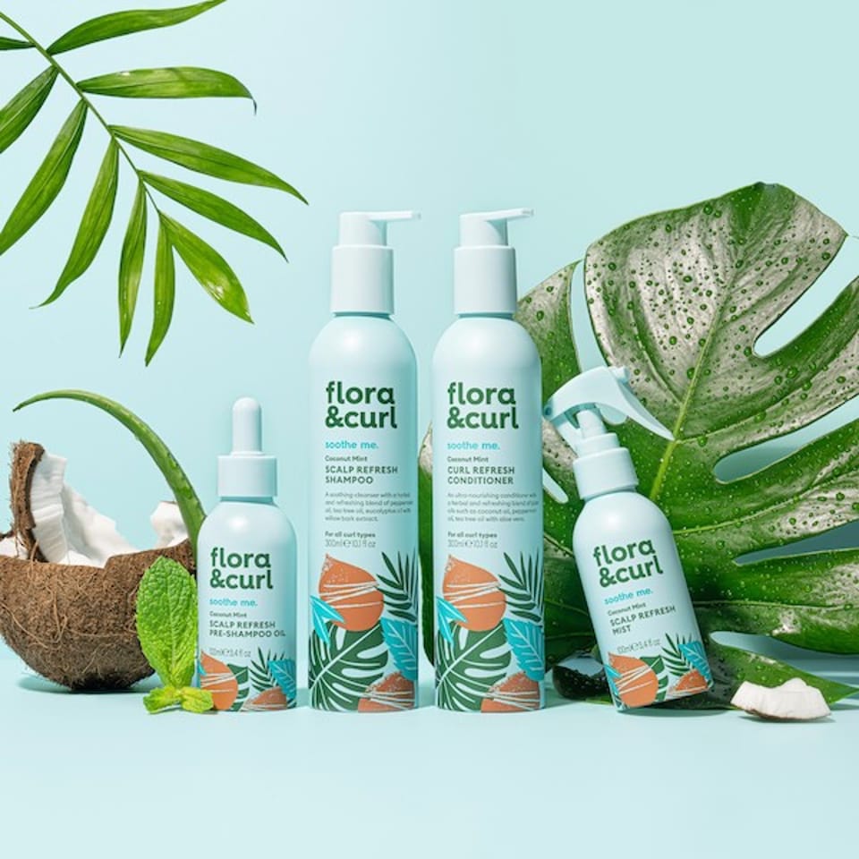 image 1 of Flora & Curl Coconut Mint Scalp Refresh Mist 100ml