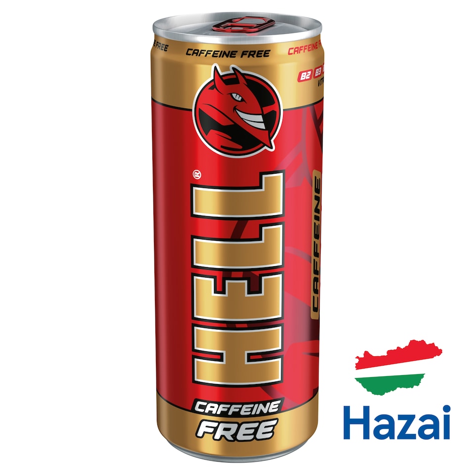 HELL Tutti Frutti-Flavoured, Carbonated, Non-Alcoholic Drink with Added Vitamins 250 ml