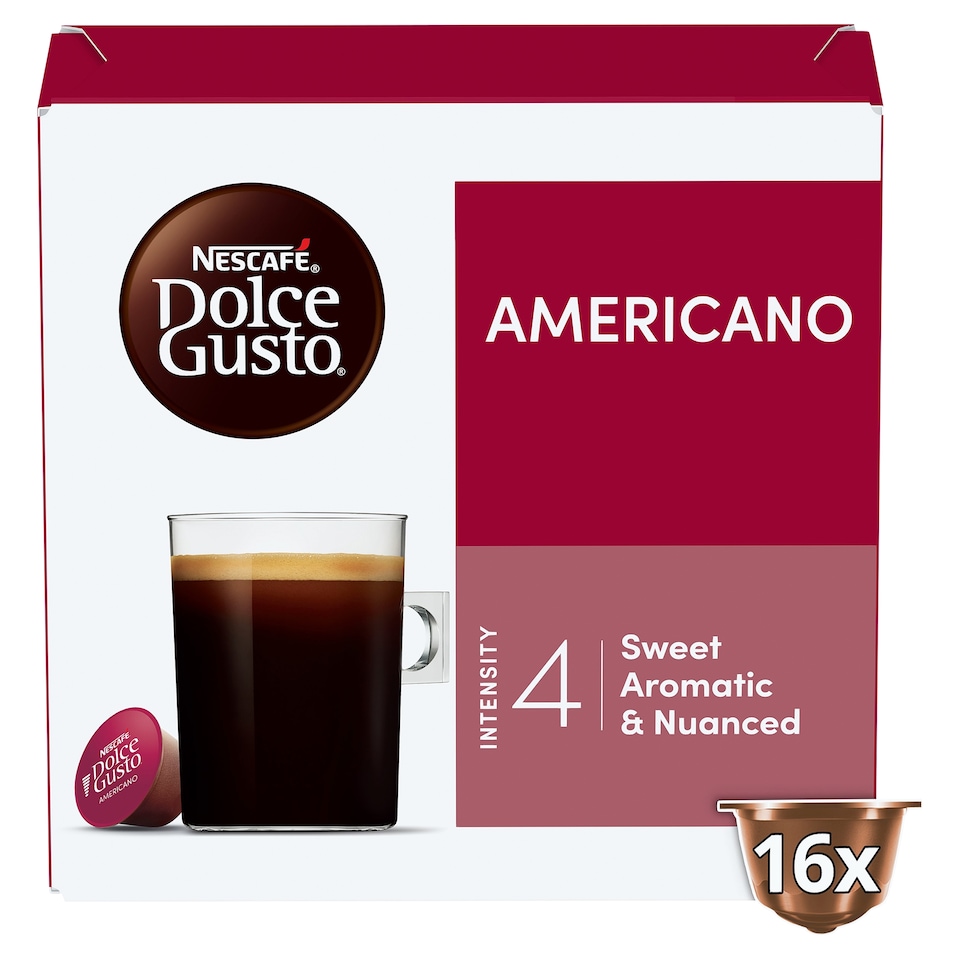 image 1 of Nescafe Dolce Gusto Americano Coffee Pods 16 Pack 136g