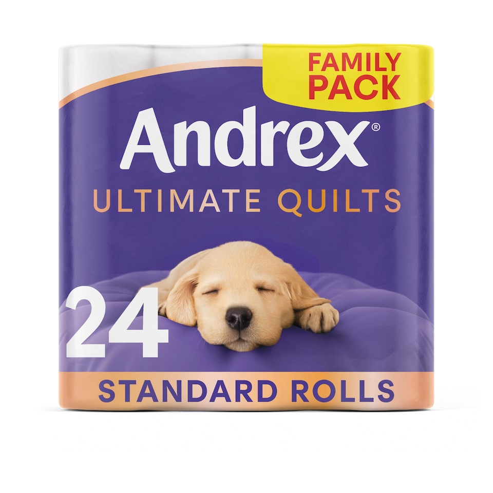 image 1 of Andrex Ultimate Quilts Toilet Tissue 24 Rolls