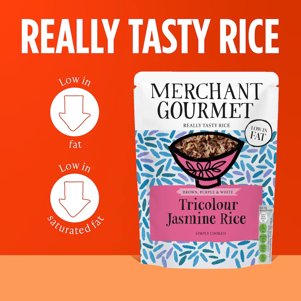 image 1 of Merchant Gourmet Tricolour Jasmine Rice 250g