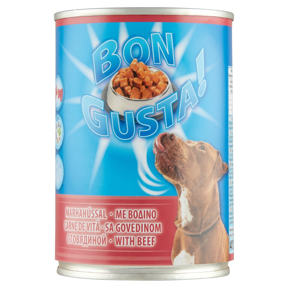 Bon Gusta! Complete Pet Food for Adult Dogs with Beef 415 g
