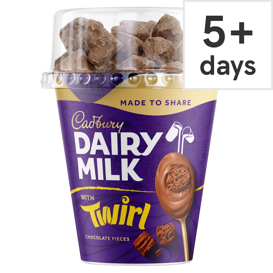 Cadbury Dairy Milk Chocolate Dessert with Twirl Pieces 345g