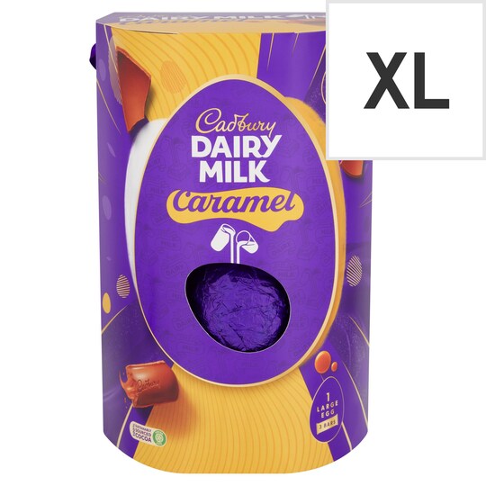 Cadbury Dairy Milk Caramel Easter Egg 286G Tesco Groceries