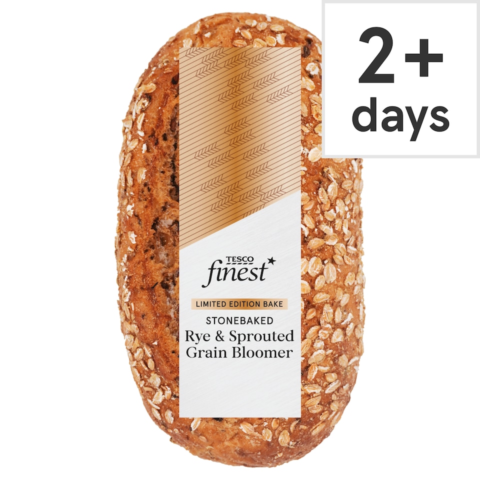 Tesco Finest Limited Edition Rye & Sprouted Grain Bloomer 400g