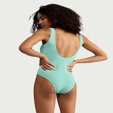 F&F Textured Ring Detail Swimsuit in Mint