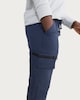 image 2 of F&F Boys Lined Cuffed Cargo Trousers  in Navy