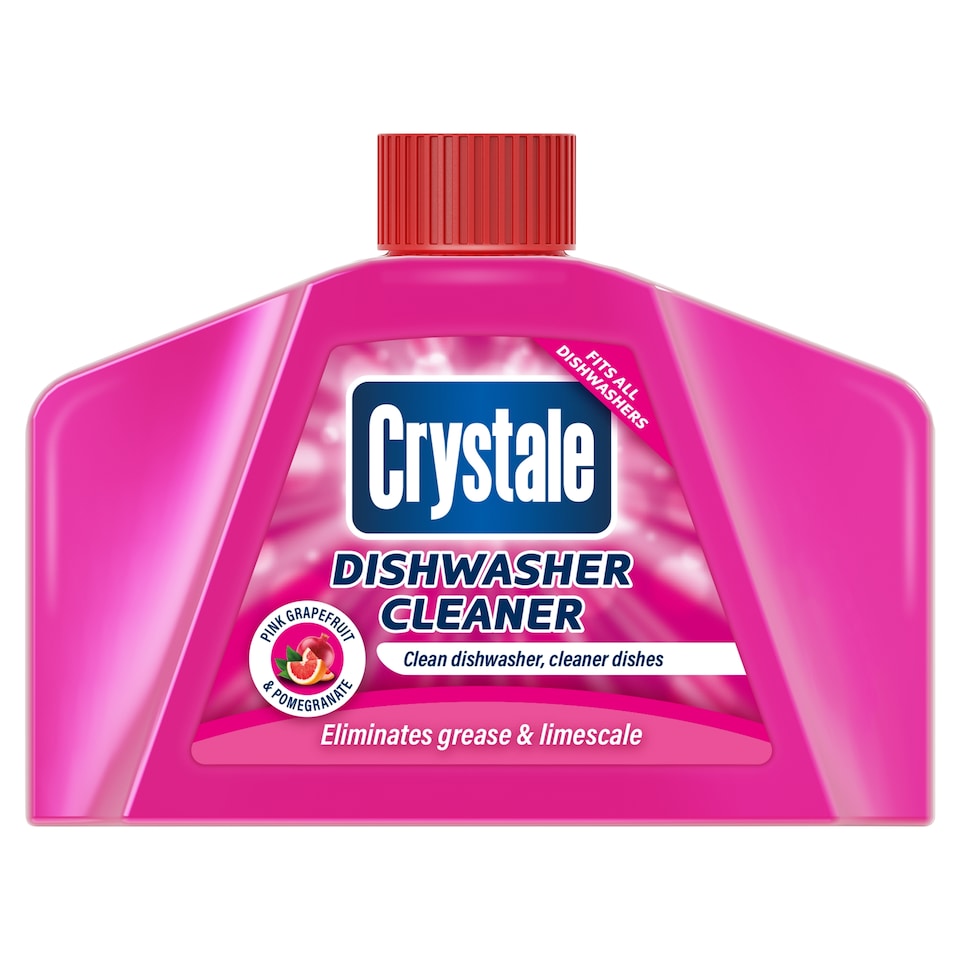 Crystale Dishwasher Cleaner Pink Grapefruit & Pomegranate 250ml