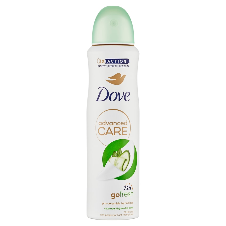 Obrázek 1 pro produkt Dove Advanced Care Cucumber & Green Tea antiperspirant sprej 150ml
