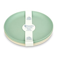 Swantex Reusable Plates Mixed Colours 4pk