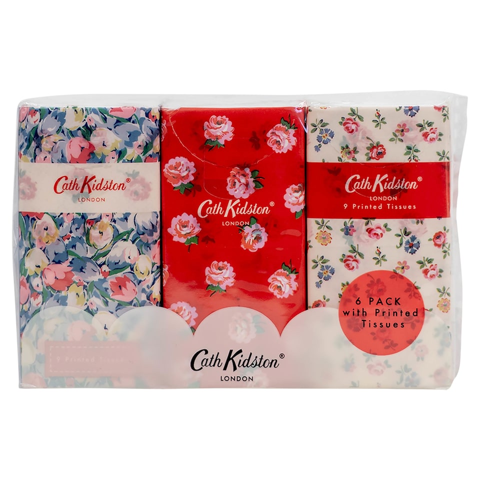 Cath Kidston Pocket Tissues 6 Pack 