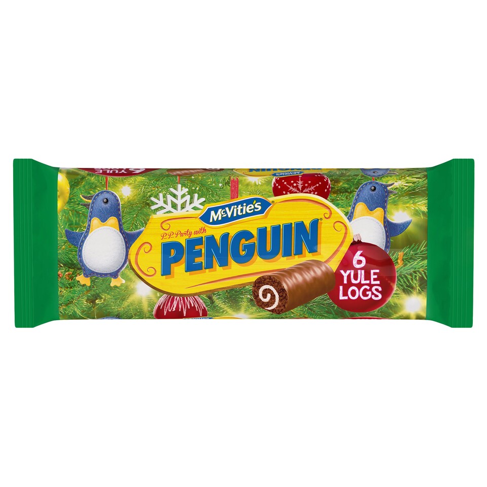 image 1 of Mcvities Penguin Yule Logs 6 Pack