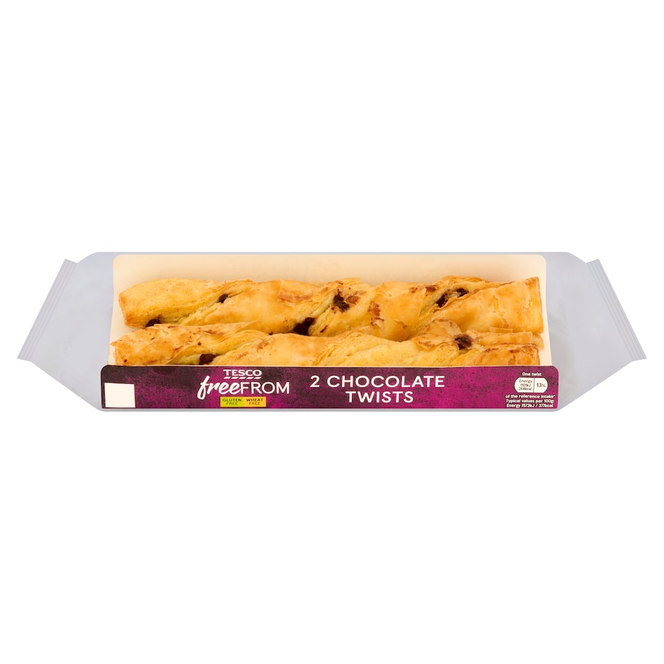 Tesco Free From Chocolate Twists 2 Pack