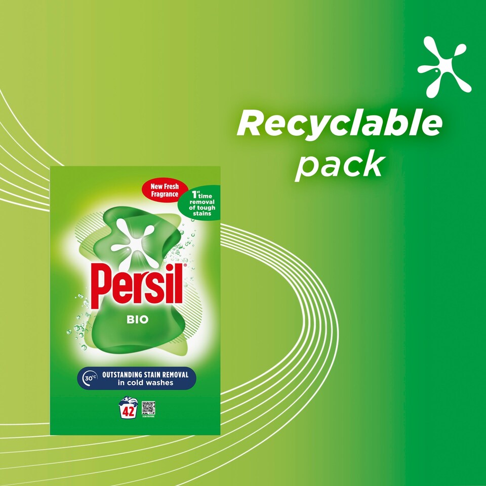 image 1 of Persil Biological Laundry Washing Powder 42 Washes 2.1kg