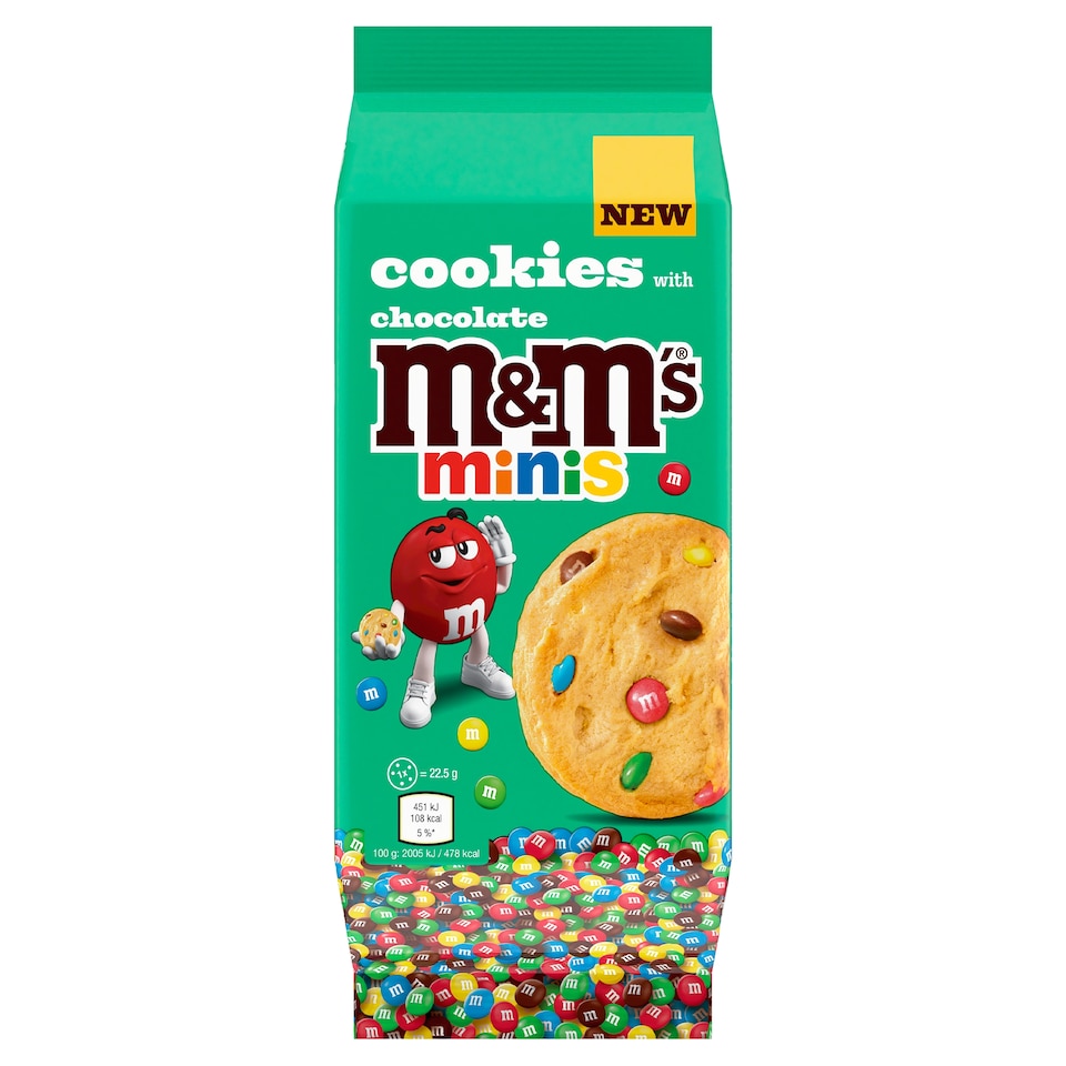 image 1 of M&M's Minis Milk Chocolate Cookies 180g