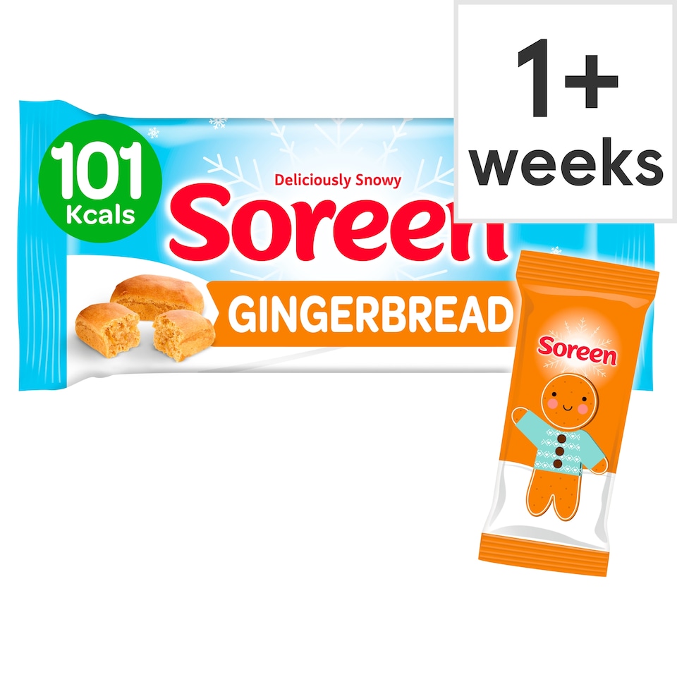 Soreen Gingerbread Christmas Lunchbox Loaves 5 Pack 150G