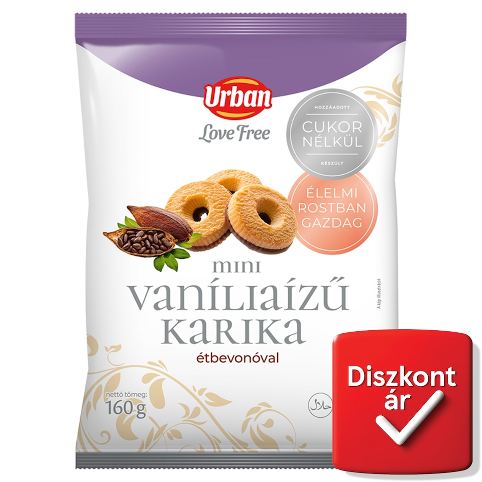 Urban LoveFree vaníliás karika 160 g