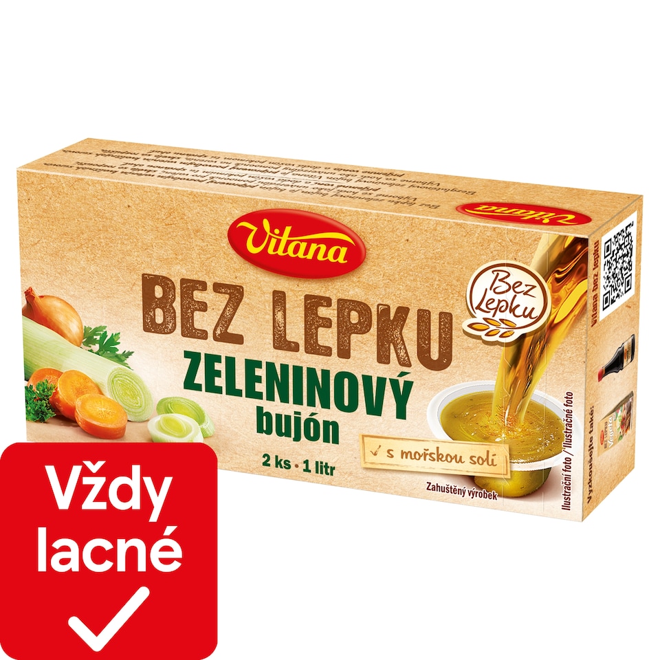 Vitana Zeleninový bujón bez lepku 2 ks 56 g