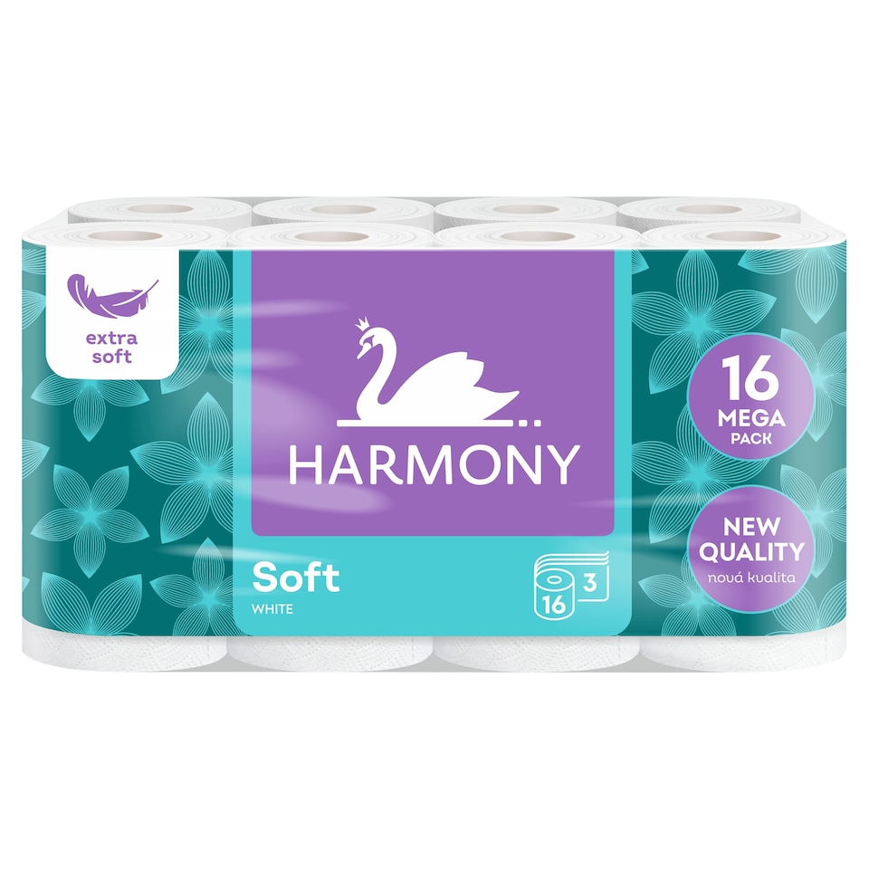 Harmony Soft White Toilet Paper 3 Ply 16 pcs