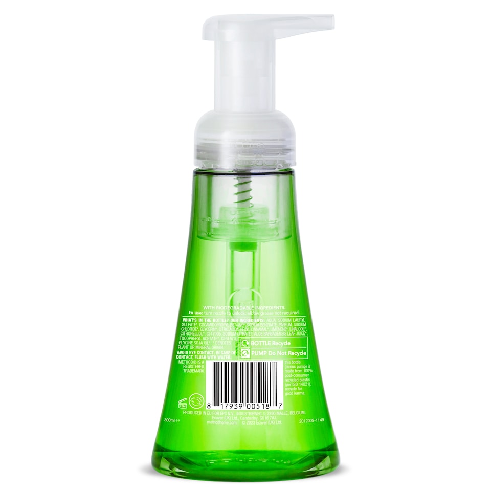image 1 of Method Foaming Handwash Green Tea 300Ml