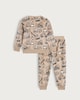 image 2 of F&F Boys Minky Textured Construction Print Pyjama Set in Multi
