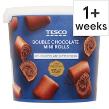 Tesco Double Chocolate Mini Rolls 295g