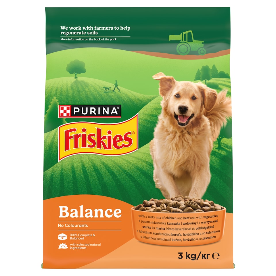 Purina Friskies Balance csirkével és zöldségekkel száraz kutyaeledel 3 kg