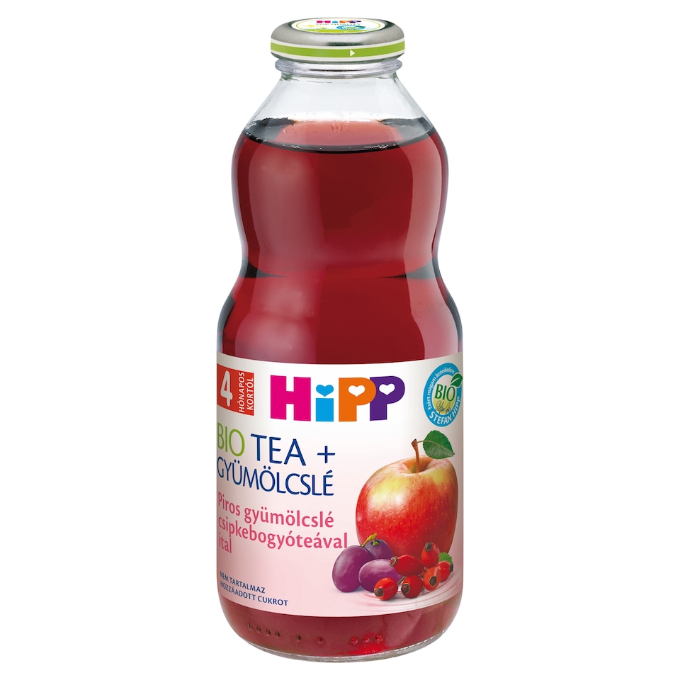 HiPP Organic Tea + Fruit Juice Red Fruit Drink with Rosehip Tea 4 Months+ 0,5 l
