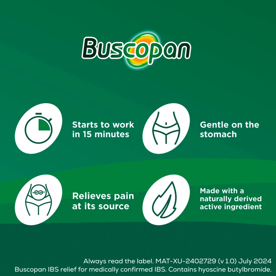 image 1 of Buscopan IBS Relief Tablets - Pain & Discomfort Relief 20s