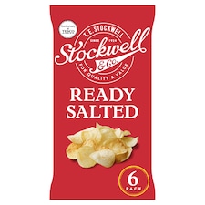 Stockwell & Co. Ready Salted Crisps 6X25g