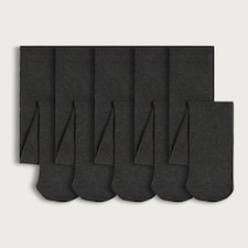 F&F School Girls 5-Pack Cotton Rich Tights in Multi