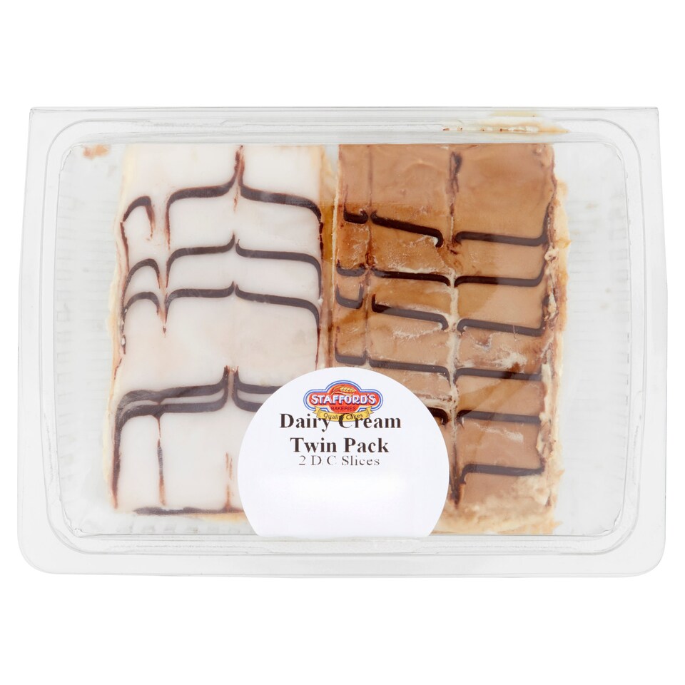 Staffords Bakery Twin Pack Dairy Cream Slices