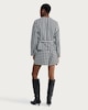 image 3 of F&F Dogtooth Textured Belted Jacket in Black
