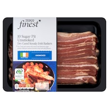 Tesco Finest 10 Sugar Pit Unsmoked Dry Cured Streaky Irish Rashers 240g
