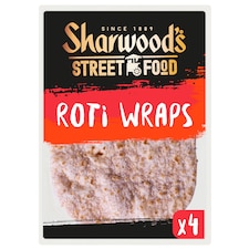 Sharwoods 4 Roti Wraps