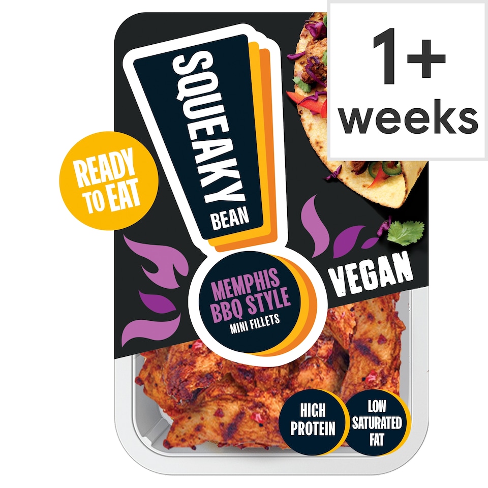 Squeaky Bean Chargrilled Mini Fillets Memphis Bbq 120G