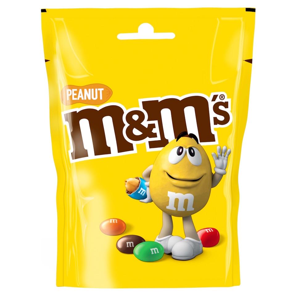 M&M's Crunchy Peanut & Milk Chocolate Bites Pouch Bag 125g