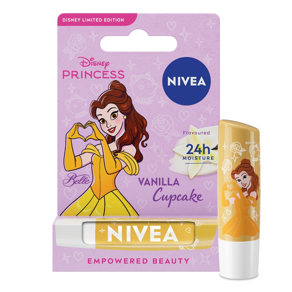 NIVEA Disney Belle Vanilla Cupcake Lip Balm 4.8g