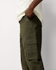 image 2 of F&F Cotton Rich Cargo Trousers in Khaki