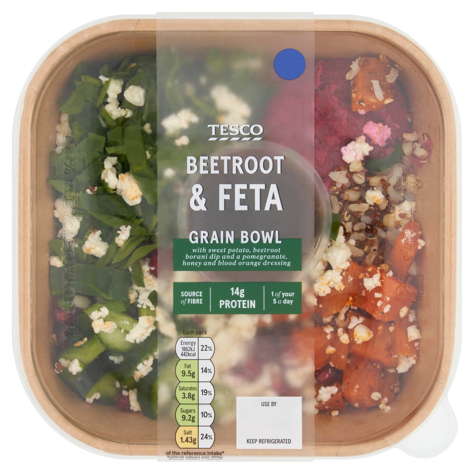 Tesco Beetroot & Feta Grain Bowl 380g