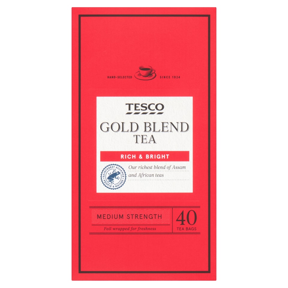 Tesco Premium Tea Bags 40 Pack 125g