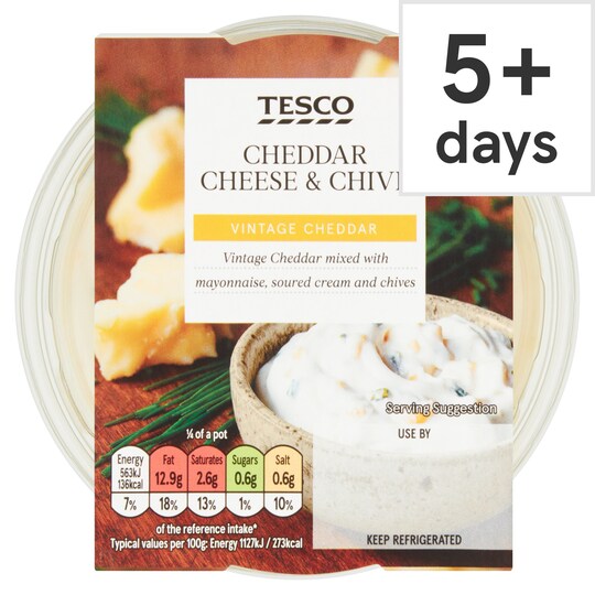 Tesco Cheese & Chive Dip 200G Tesco Groceries