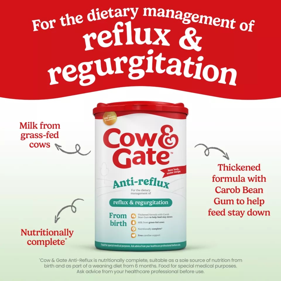 image 1 of Cow & Gate Anti-Reflux Baby Milk Formula Powder from Birth 800g