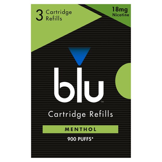 blu Menthol Cartridge 18mg Refill Tesco Groceries