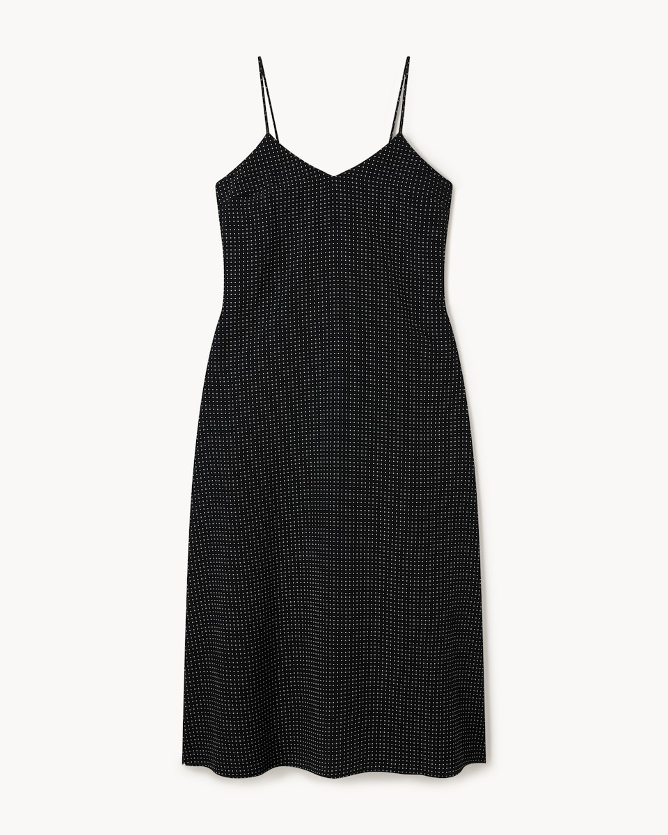 F&F Polka Dot Strappy Midi Dress in Multi Black