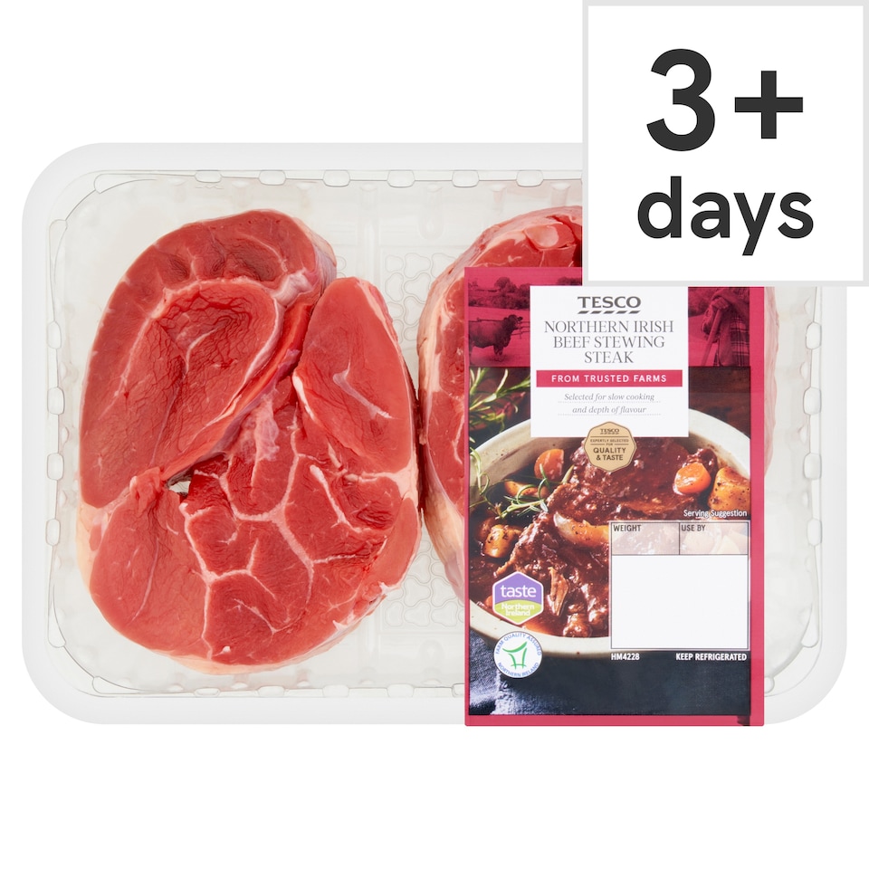 Tesco Northern Irish Beef Stewing Steak 454g