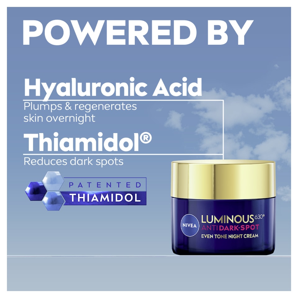 image 1 of NIVEA Luminous 630 Anti Dark Spot Night Cream Moisturiser 50ml