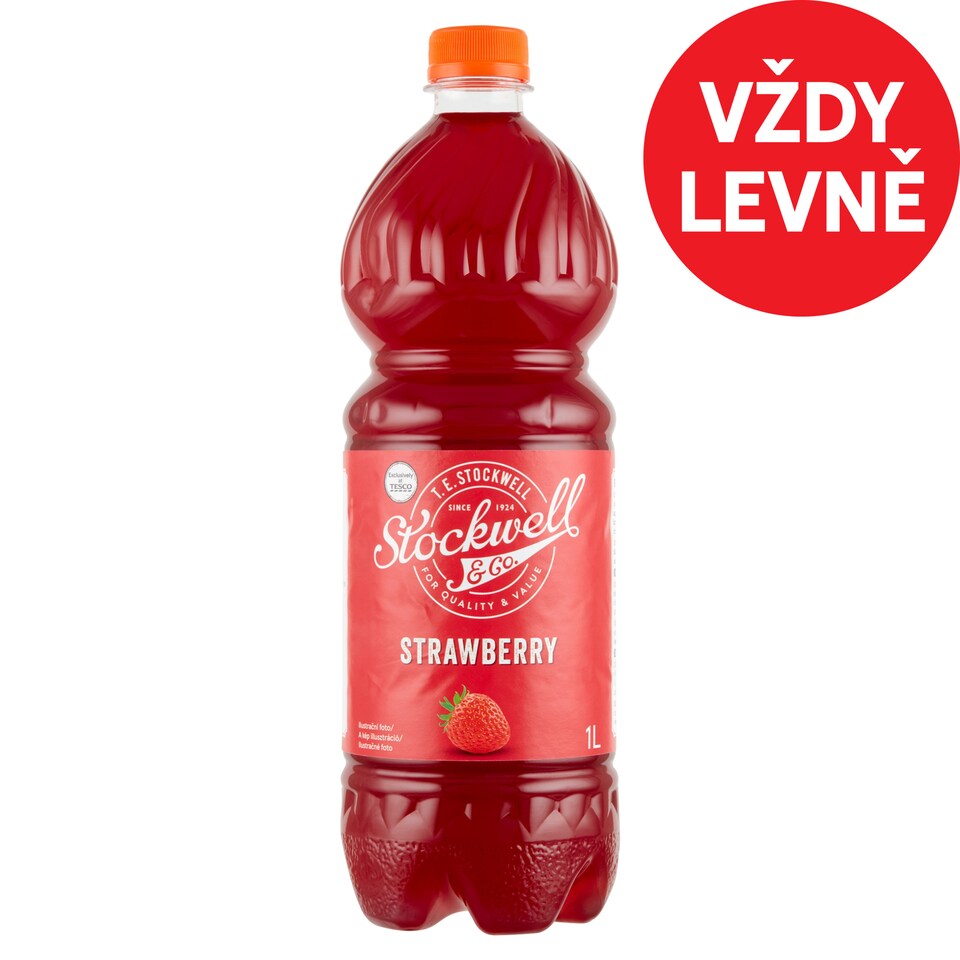 Stockwell & Co. Jahodový nápojový koncentrát 1l