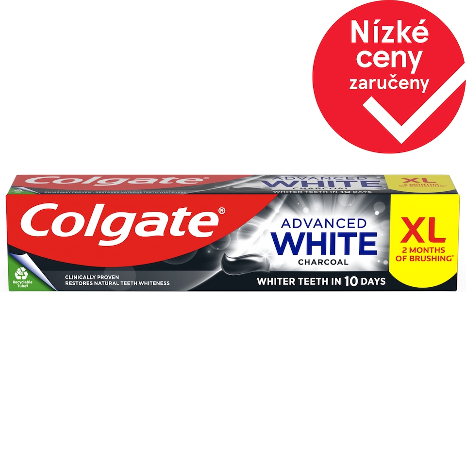 Obrázek 1 pro produkt Colgate Advanced White Charcoal zubní pasta 125 ml