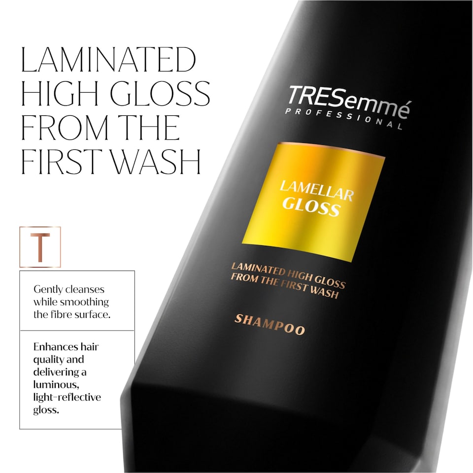 image 1 of Tresemmé Professional Lamellar Gloss Shampoo 250ml